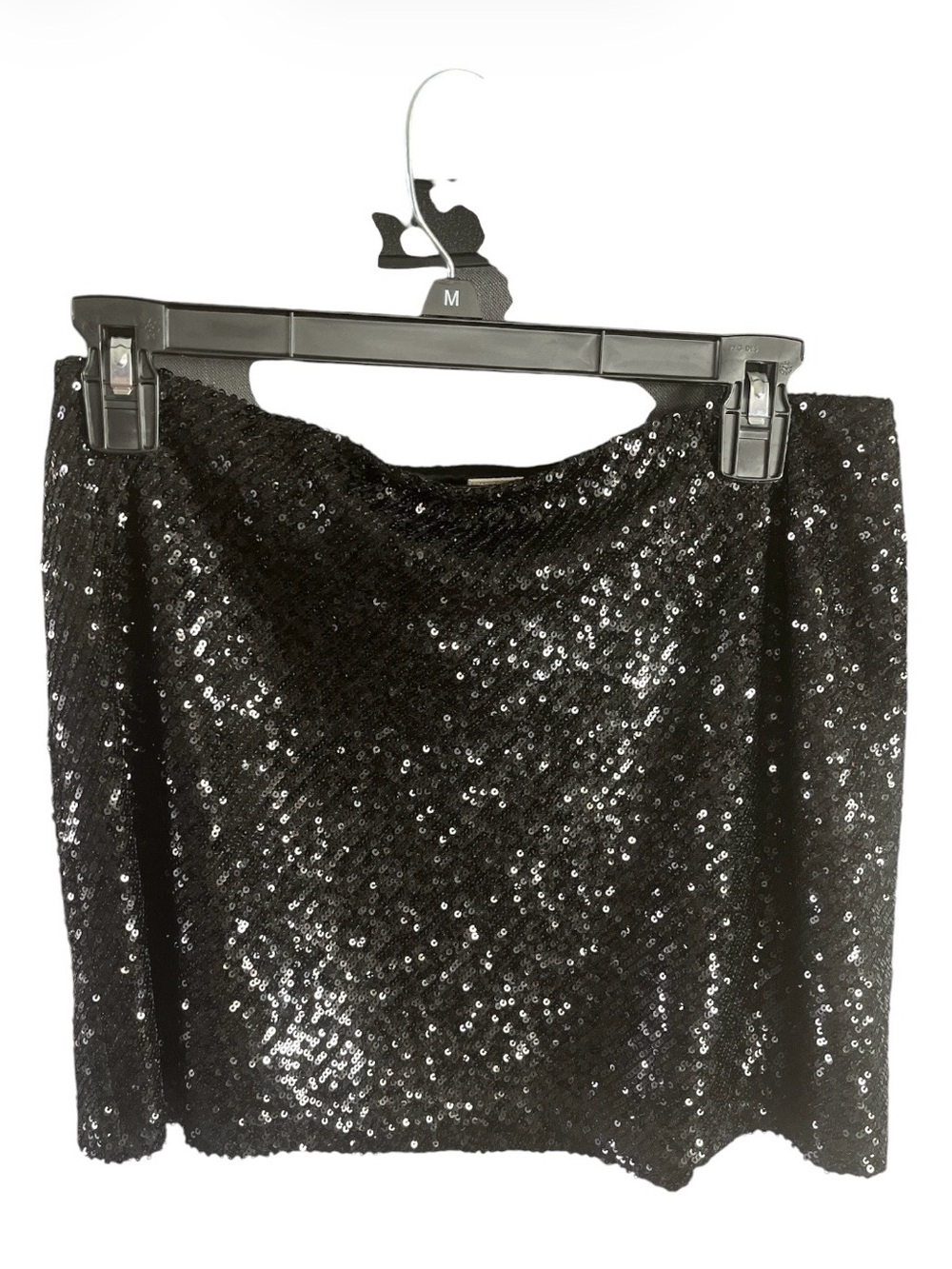 Abound Nordstrom Black Sequin Knit Mini Skirt M